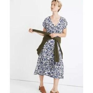 Madewell floral midi dress